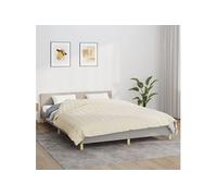 Couverture lestée Crème clair 220x230 cm 15 kg Tissu
