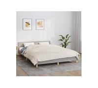 vidaXL Couverture lestée Crème clair 220x240 cm 11 kg Tissu