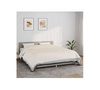 Couverture lestée Crème clair 235x290 cm 15 kg Tissu350769