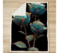 Couverture Lestée Fleur, Planter Chaise Blankets, Douce Chaude Hiver Couvertures de Canapé et Grand Plaids Chaude et Douillet, Fleece Blanket pour Chambre à Coucher, Salon,Cadeau 140x200cm A-134