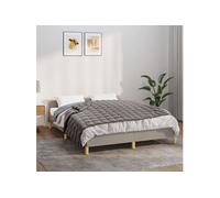 vidaXL Couverture lestée 3154832 – Gris 137 x 200 cm, 6 kg, tissu
