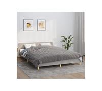 vidaXL Couverture Couette apaisante Gris 200x225 cm 13 kg Tissu