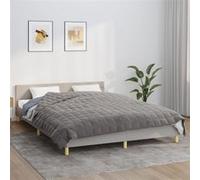 vidaXL Couverture Couette apaisante Gris 200x225 cm 13 kg Tissu