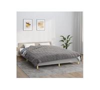 vidaXL Couverture lestée Gris 220x235 cm 15 kg Tissu 350783