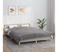 vidaXL Couverture lestée grise 220 x 235 cm 15 kg tissu