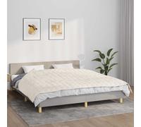 Couverture lestée Crème clair 137x200 cm 10 kg Tissu Crème G