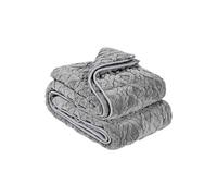 VEVOR Couverture lestée 9,2 kg 152x203 cm polaire douce, chaude et moelleuse avec perles de verre gris