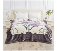 Couverture lestée lourde double épaisseur réversible 5 kg - Couverture douce et chaude pour lit king size (200 x 240 cm) - Épaisse et confortable - Sommeil profond - Soulage l'anxiété