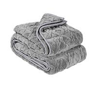 VEVOR Couverture Lestée 9,2 kg Couverture Lourde 152x203 cm Polaire Douce Chaude Moelleuse avec Perles de Verre, Convient aux Personnes 90-113 kg, pour Soulager Anxiété Stress, Améliorer Sommeil, Gris