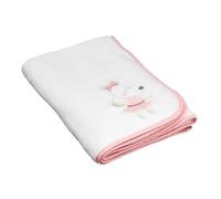 Couverture bébé en velours - lilibelle blanc TU