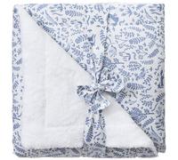 Couverture Luxe forêt et microfibre blanc (70 x 100 cm)