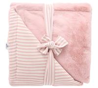 Couverture Luxe rayé vieux rose Soft Stripes
