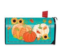 Couverture magn tique pour bo te aux lettres Briarwood Lane, motif fantaisiste d'automne, motif primitif, motif tournesols d'automne, standard