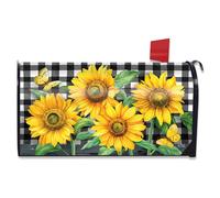 Couverture magn tique pour bo te aux lettres d' t carreaux de Briarwood Lane, motif floral standard