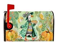 Couverture magnétique de boîte aux lettres en forme de canard - Motif citrouille - Vert automne - 45,7 x 53,3 cm