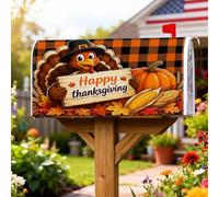 Couverture magnétique de boîte aux lettres turque, citrouilles rustiques, pour Thanksgiving, décoration de jardin, cour, 45,7 x 53,3 cm, orange