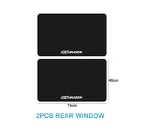 Couverture Magnétique De Pare-Soleil De Fenêtre Latérale De Voiture,Avant,Arrière,Noir,Pare-Soleil Pour Honda Civic Type R,Fk7,Fk8,Fk2,Accord,Crv Fit,Mugen - Type Rear 2pcs-C
