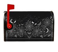 Couverture magnétique en toile d'araignée, moderne, rustique, lune, papillon, Halloween, pour décoration de jardin, terrasse, 45,7 x 53,3 cm, noir