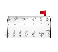 Couverture magnétique pour boîte aux lettres de l'alphabet, durable, élégante, imperméable, facile à installer pour toutes les saisons