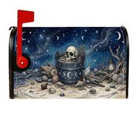 Couverture magnétique pour boîte aux lettres gothique nautique thème plage | Thème nautique gothique, couverture de boîte aux lettres, art de plage fantaisie, horizon nocturne étoilée
