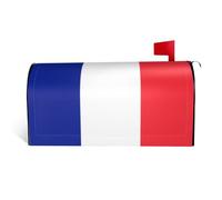 Couverture magnétique pour boîte aux lettres - Imprimé drapeau français - Couverture standard pour boîte aux lettres - Pour extérieur, jardin, cour