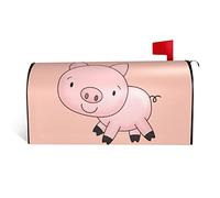 Couverture magnétique pour boîte aux lettres Motif cochon 45,7 x 53,3 cm