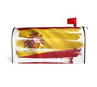 Couverture magnétique pour boîte aux lettres Motif drapeau de l'Espagne 45,7 x 53,3 cm