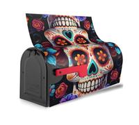 Couverture magnétique pour boîte aux lettres motif tête de mort - Étanche - Installation facile