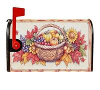 Couverture magnétique pour boîte aux lettres - Motif tournesol - Automne - Orange - 45,7 x 53,3 cm