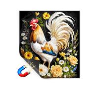 Couverture magnétique pour lave-vaisselle - 66 x 58,4 cm - Autocollant rustique en bois de style rustique pour appareils électroménagers, décoration de cuisine réutilisable et imperméable pour la