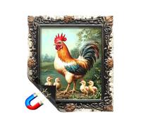 Couverture magnétique pour lave-vaisselle - 66 x 58,4 cm - Autocollant rustique en bois de style rustique pour appareils électroménagers, décoration de cuisine réutilisable et imperméable pour la