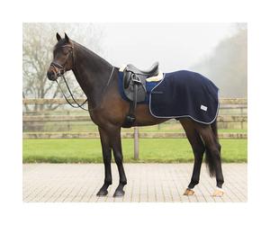 Couverture marcheur pour cheval en laine QHP Quarter Bleu M