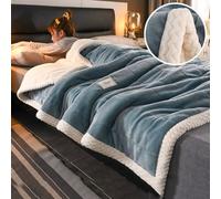 Couverture MatelasséE à Trois Couches Couverture Lit Douillette Toutes Les Saisons, Doux, Chaud Et Moelleux AméLiore Le Sommeil Profond éVacue L'Humidité, IdéAl Pour Adultes (Stmle3, 180x200cm)