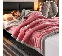 Couverture MatelasséE à Trois Couches Couverture Lit Douillette Toutes Les Saisons, Doux, Chaud Et Moelleux AméLiore Le Sommeil Profond éVacue L'Humidité, IdéAl Pour Adultes (Stmle5, 200x230cm)