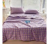 Couverture matelassée, couvre-lit matelassé à carreaux, literie vichy, convient pour les couvertures simples, doubles et king-size, douces et légères, adaptées pour toutes les saisons (pâte taro