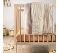 Couverture matelassée faro rayé ambre 100X140