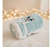 Couverture mickey polyester vert 75X100