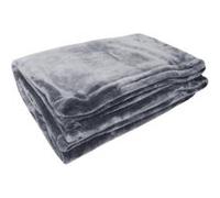 Couverture microflanelle 180x220 cm gris