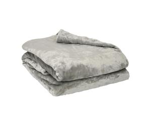Couverture Microflanelle Toison d'Or - 220 x 240 cm - Coloris Perle
