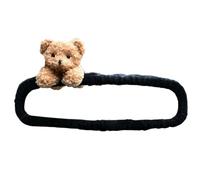 Couverture mignonne de rétroviseur de voiture - garniture en fibre de polyester, décor de bande élastique, capot intérieur universel | Protection anti-poussière pour femmes, accessoire automobile, ros