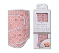 Couverture Miracle Emmaillotage Unisexe pour Nouveau-né Garçon ou Fille Bébé 0-3 Mois, Corail Treillis
