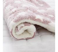 Couverture moelleuse et douce pour chat - Couverture apaisante moelleuse et douce - Lit pour chat pour l'intérieur - Pour chat - Fournitures pour animaux de compagnie (pâte de haricot étoilé blanc,