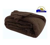 Couverture mohair 320g chocolat 180x220