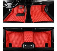 Couverture Moquette Tapis De Sol Voiture Douane pour Ville 2015 2016 2017 2018 2019 Style Intérieur Automatique Pied(Rouge)