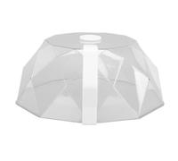 Couverture multifonction pour micro-ondes blanche 26x11cm, résistante à la chaleur, anti-huile