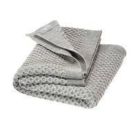 Couverture nid d'abeille Grise