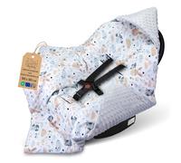 Couverture nid d'ange bébé 90x90 cm Chouettes - Chanceliere enveloppante poussette cosy siege auto Toute l'année