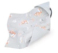 Couverture nid d'ange Hiver Bebe 90 x 90 cm - Chanceliere enveloppante bébé Poussette ou Siege Auto Cosy Lavable nid d Ange pour Naissance Enfant Minky Oeko-Tex Lapin