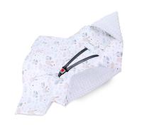 Couverture nid d'ange Hiver Bebe 90 x 90 cm - Chanceliere enveloppante bébé Poussette ou Siege Auto Cosy Lavable nid d Ange pour Naissance Enfant Minky Oeko-Tex Hiboux Gris Clair