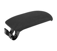 Couverture noire d'accoudoir de console centrale de voiture couverture de boîte de siège d'accoudoir de voiture pour 8P / 2003-2013 8P0864245P (tissu)
